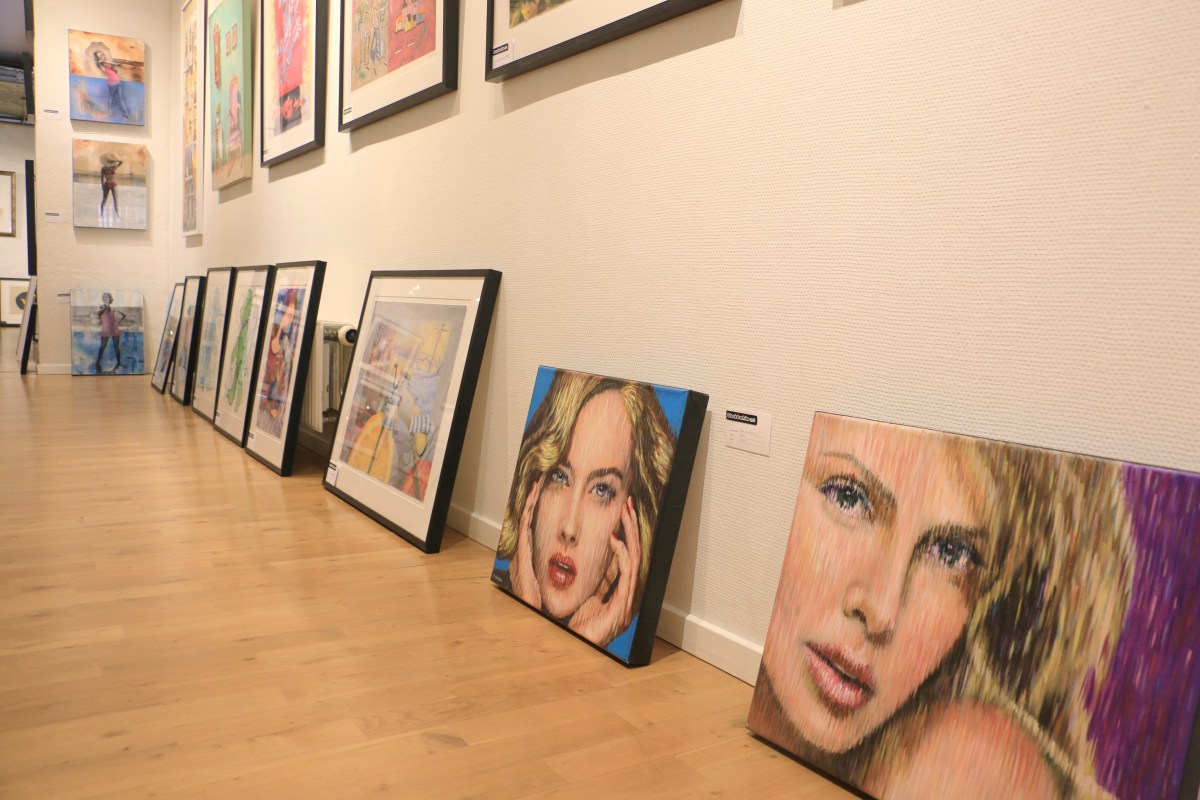 Lokalerna på Galleri Black & White Art i Halmstad