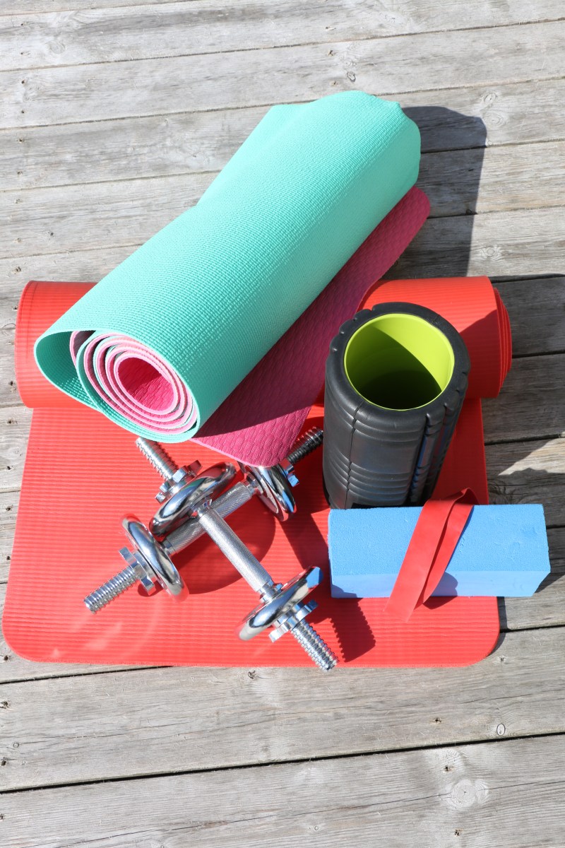 Redskap i ett utegym