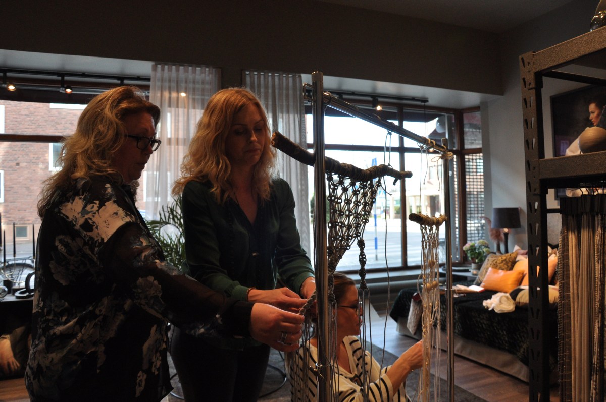 Makramékurs hos Studio L i Halmstad