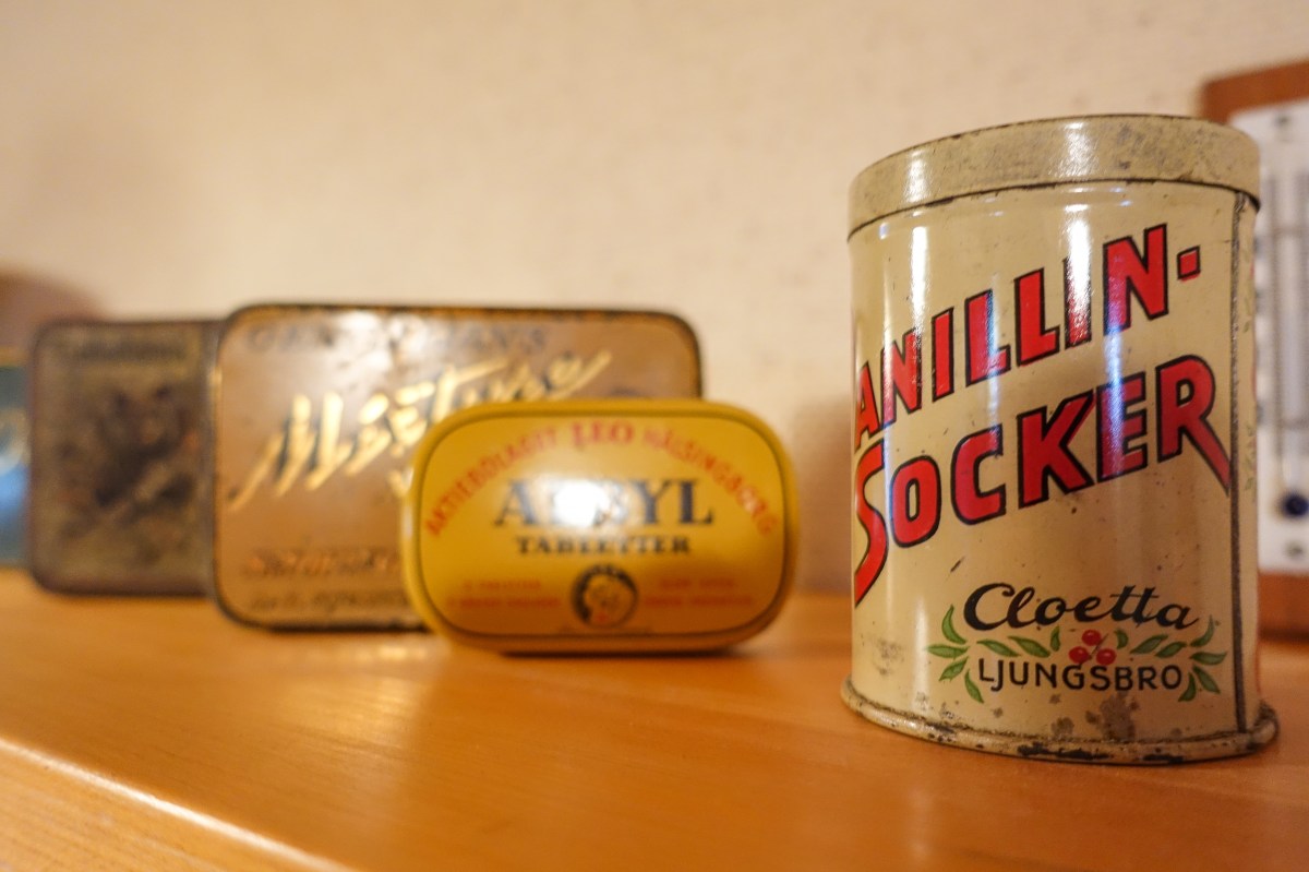 Plåtburkar, vaniljsocker