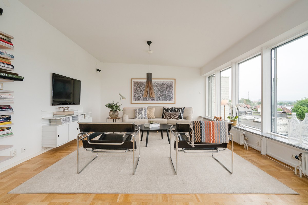 Vardagsrum med fåtölj Wassily