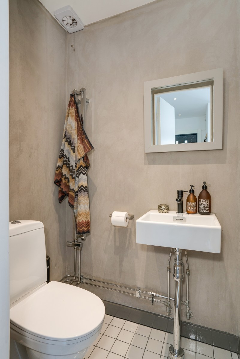 gästtoalett, handduk missoni