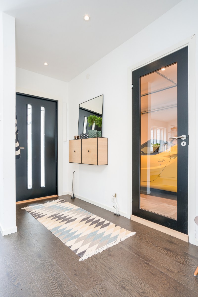 Glasdörr till garage