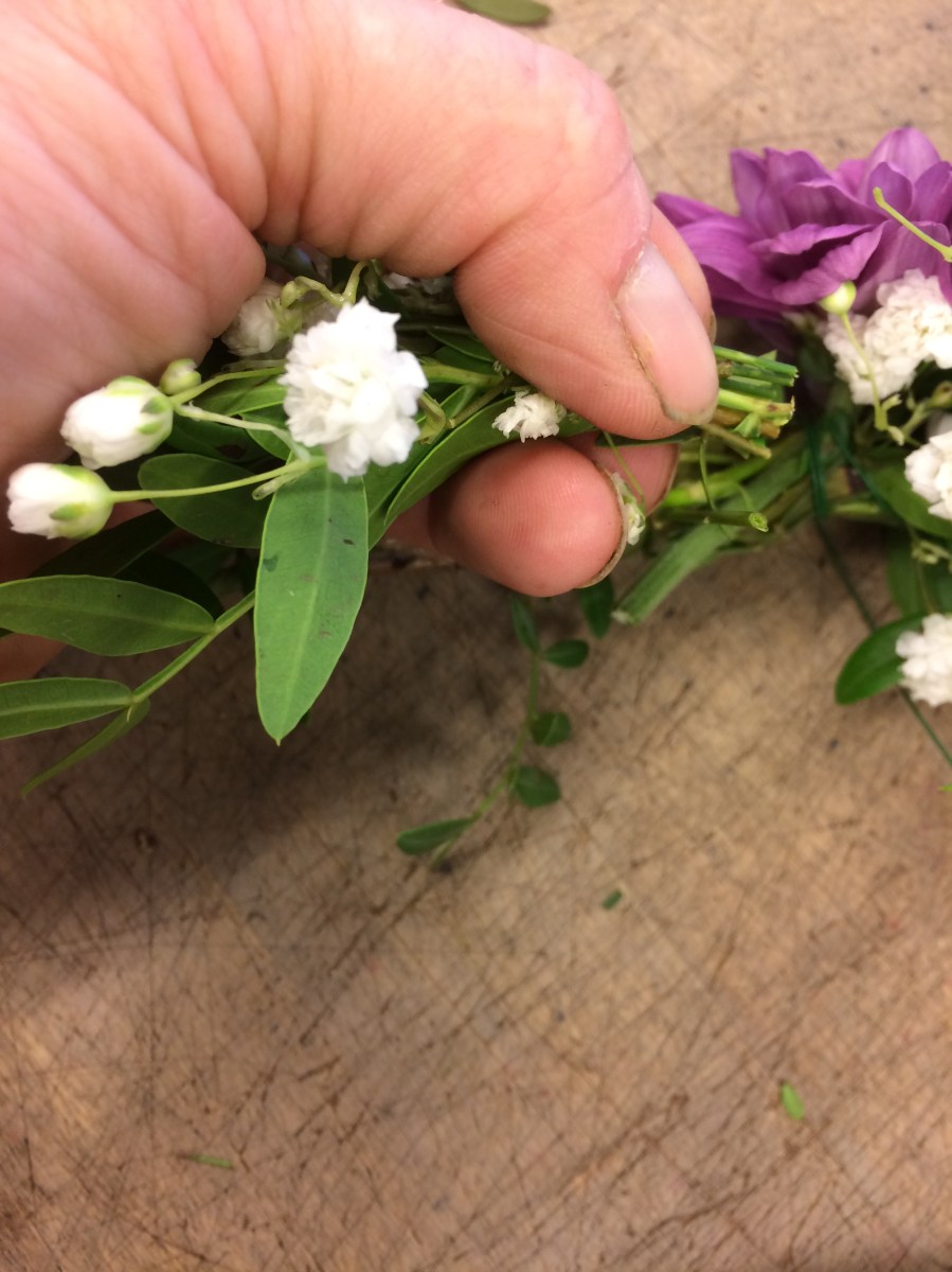 Knyta midsommarkrans - avslut