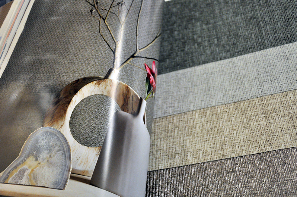 Vävtapeter som är lätta att riva ner när man vill byta ut dem.